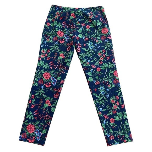 J. McLaughlin Navy‎ Floral Pants 10 - Picture 5 of 6